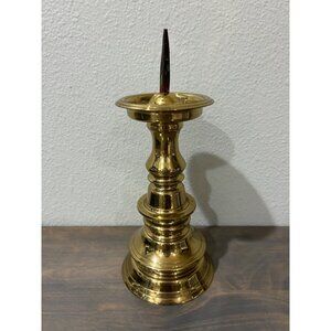 Virginia Metalcrafters Williamsburg Spiked Brass Candle Holder Candlestick